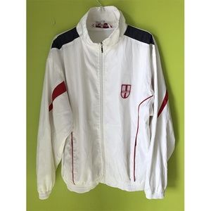 England Closed Zip Ribbed Sports Mens Jacket XL